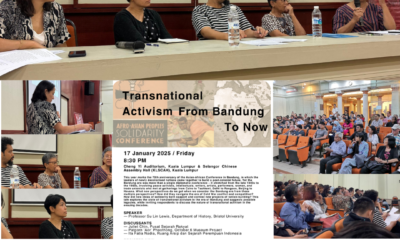 Siri Syarahan Umum PSR x UoB x IISH #7 – Transnational Activism: From Bandung to Now by Professor Su Lin Lewis