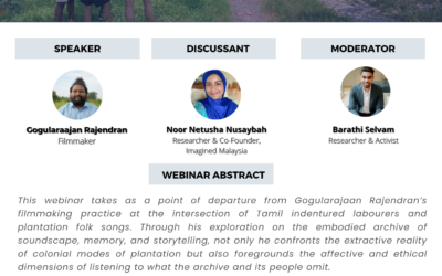 PSR x Under The Banana Tree Archival Network Webinar #4 – The Plantation Afterlives: Songs, Memories and Politics of Care