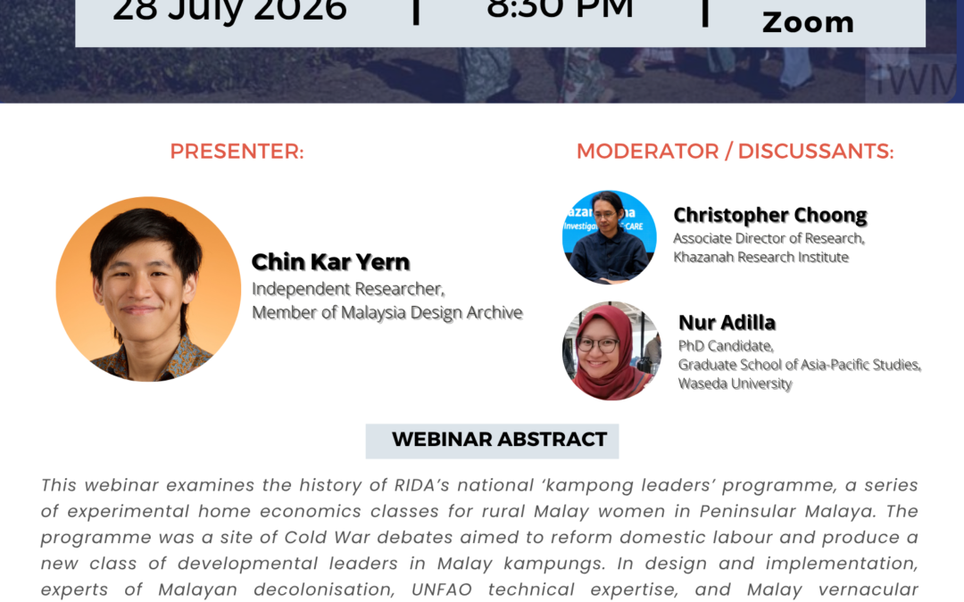 PSR Webinar – Language & emotion in cultivating the Malay women leaders of rural Malaya, 1950-63